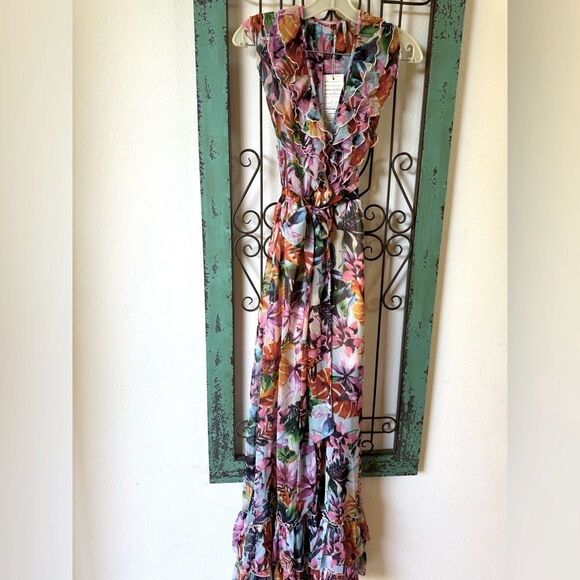 Monash Apparel Floral Chiffon Maxi Dress – NWT – Size S - Picture 5 of 10